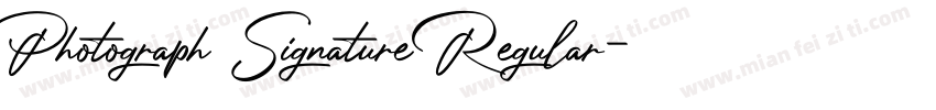 Photograph Signature Regular字体转换